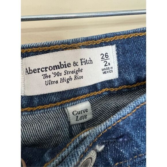 Abercrombie & Fitch The '90s Straight Ultra High Rise Curve Love Jeans - Picture 4 of 4